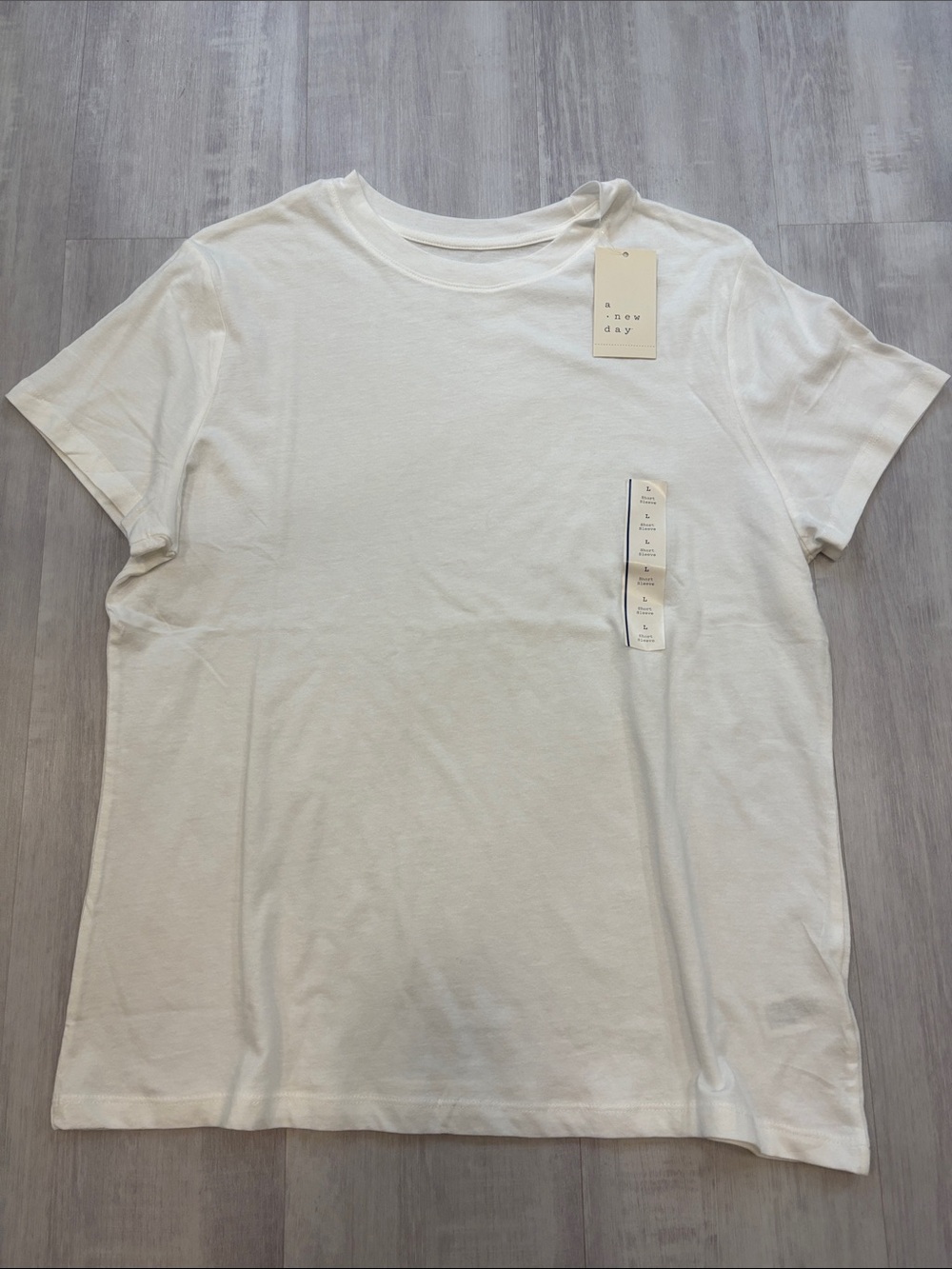 a new day White Classic Crewneck Tee